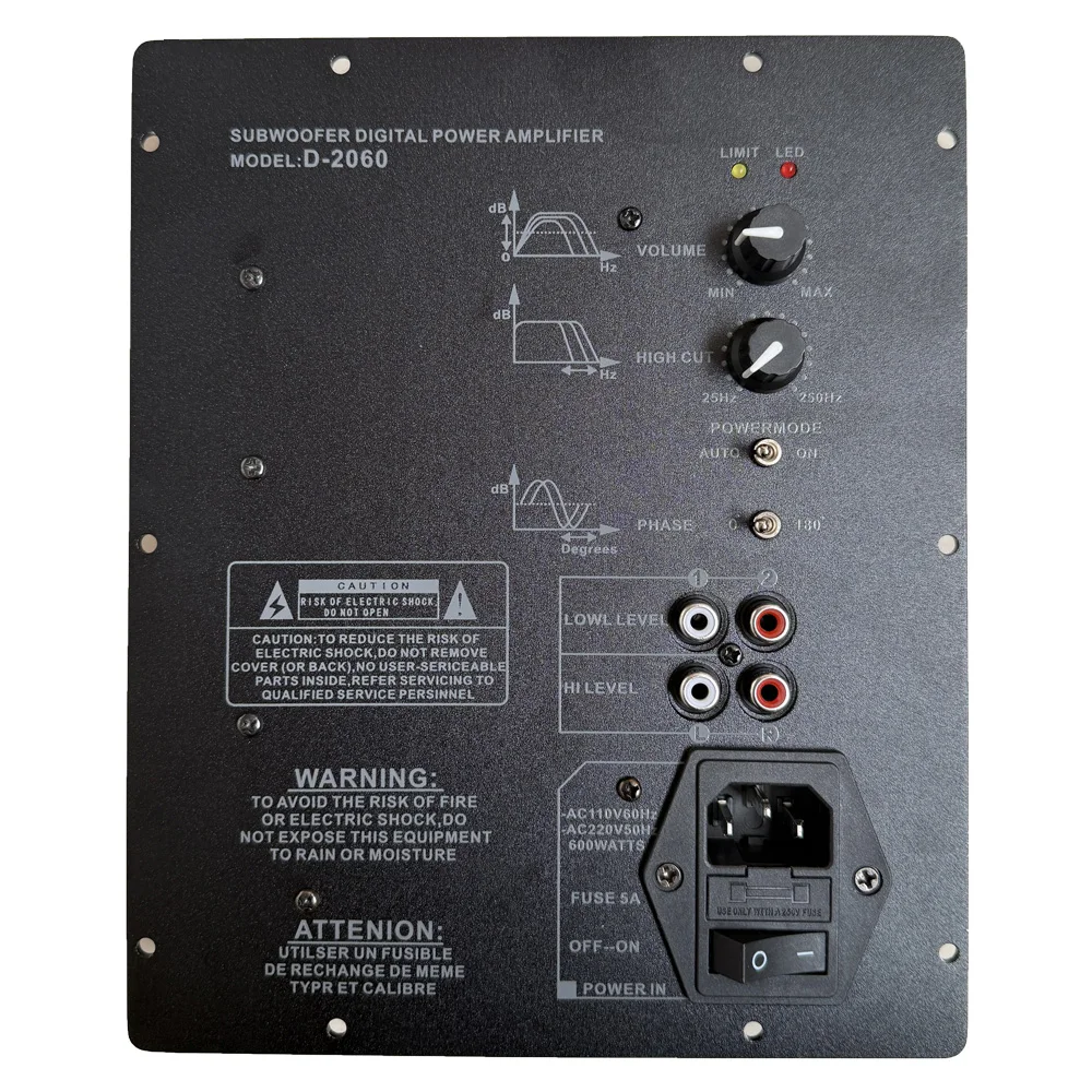 

110/220v Heavy Bass Active Subwoofer Amplifier Board 5.1 And 7.1 Home Theaterdedicated Subwoofer Board 4Ohm 300w 8Ohm 200w