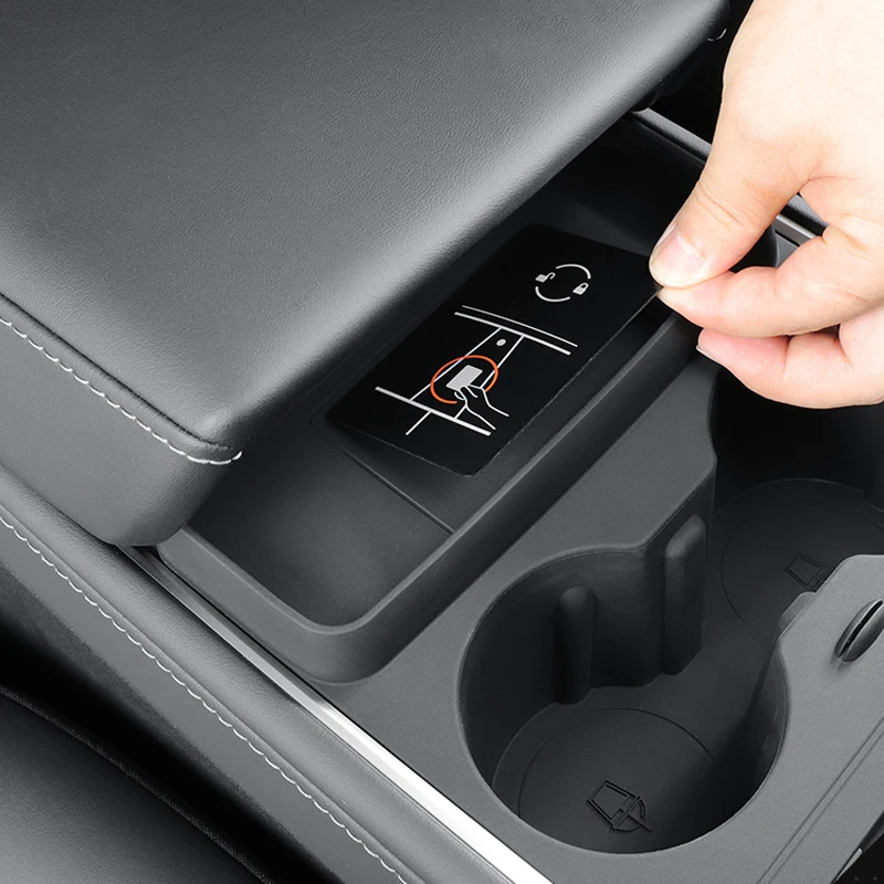 for Tesla Model Y/3 center console cup holder, silicone cup limiter, storage compartment, cup holder, interior storage