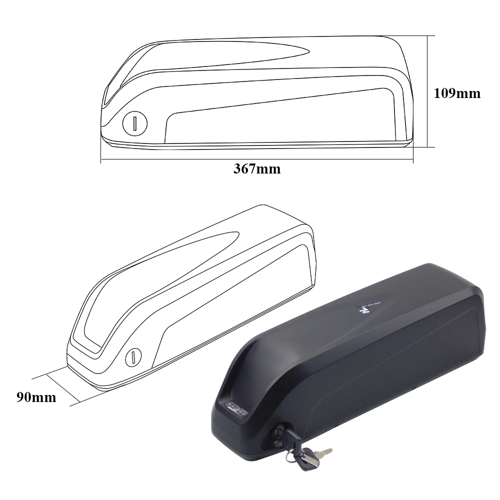 بطارية Hailong ليثيوم Ebike 48 فولت 14.5Ah 17.5Ah لـ Kasen Kabbit Plus Classic P-51 Gen 3 2 MonoStorm UrbanStealth DesertStr
