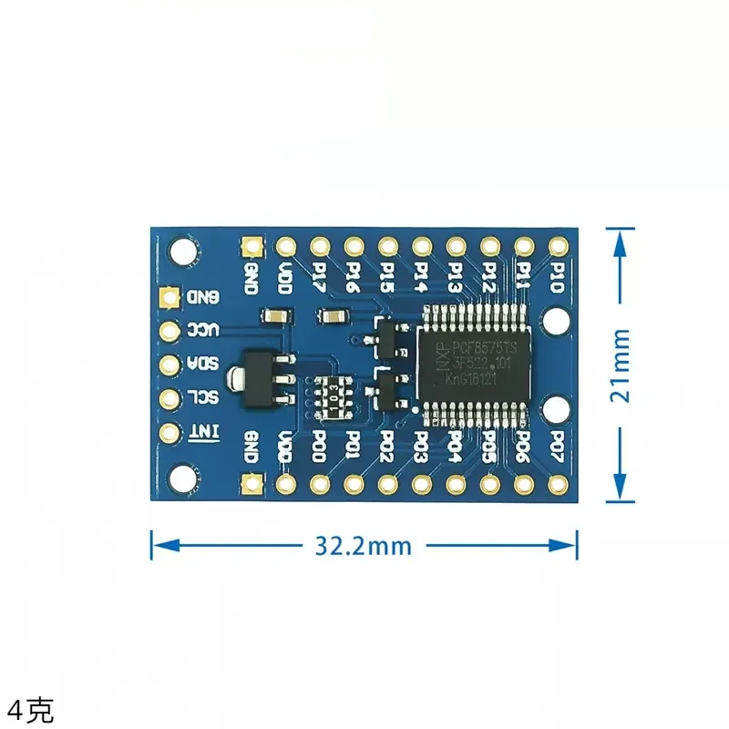 1 -10PCS PCF8575 Module Expansion IO port Expander board DC 2.5-5.5V I2C communication control 16 IO ports For Arduino