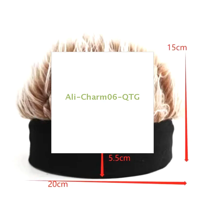 Amusing Wig Beanie: Short Hair Cap for Men and Women; Skater Street Style Hip Hop Hat with Spiked Fake Hair, Nostalgic Caps