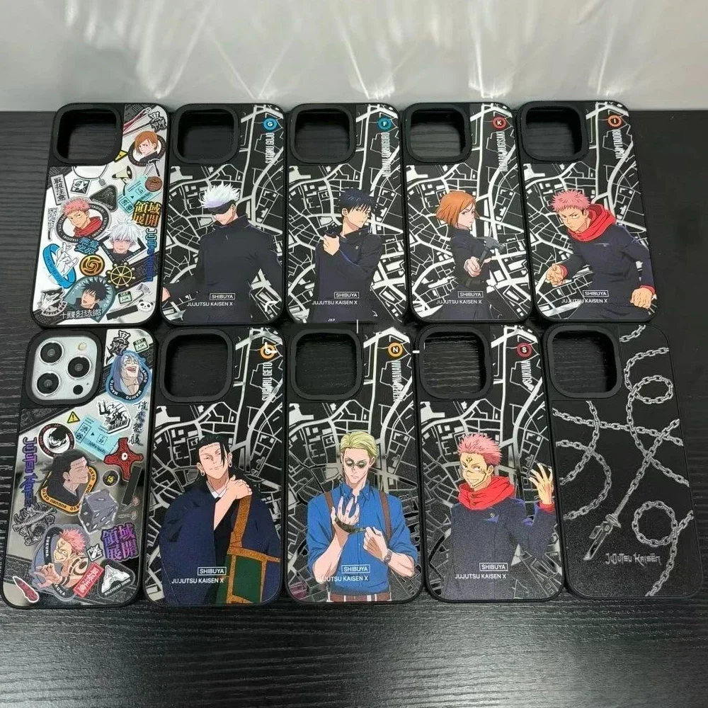 

Popular Anime SHIBUYA Mirror Surface Magnetic Phone Case Cover for IPhone 11 12 13 14 15 16 Pro Max Case for IPhone 15 16 ProMax