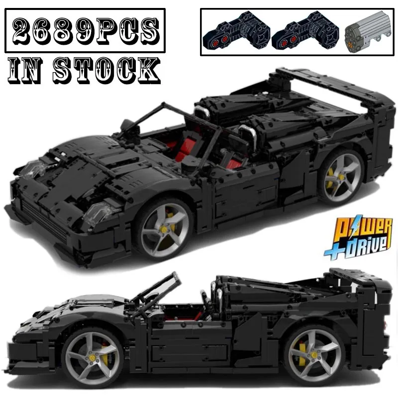 

NEW MOC-138494 F50 RC 1:8 Scale Working V8 Engine Supercar Model Building Block Remote Assembly Educational Toys Birthday Gifts