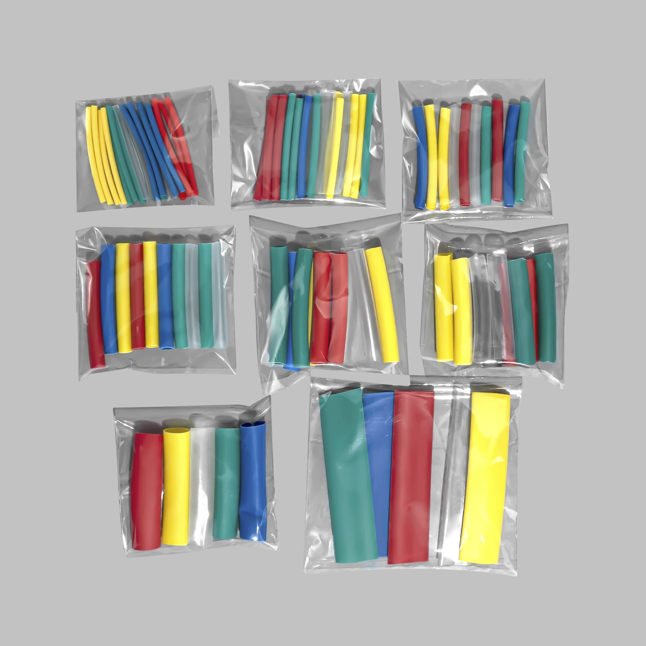3:1 Heat Shrink Tube With Glue Inside 90 PCS 8 Size 1.6/2.4/3.2/4.8/6.4/7.9/9.5/12.7mm Wrap Wire Cable Kit