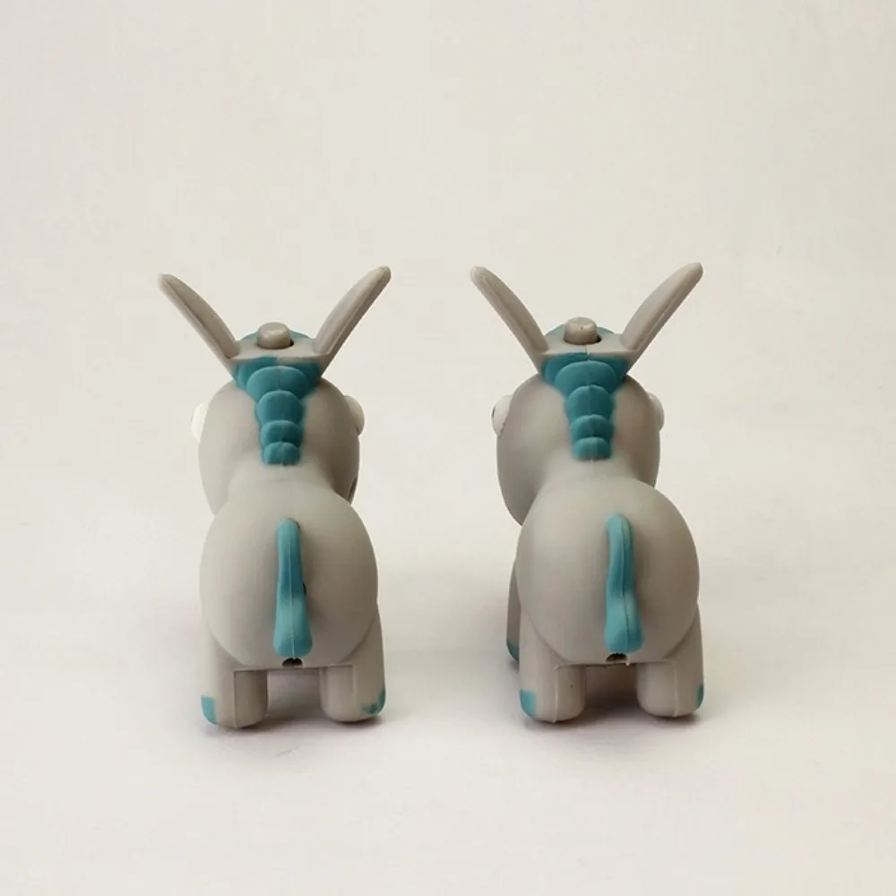 Fidget Cute Donkey Sounding Key Ring Sound Effect Mini Donkey Luminous Keychain with Bell LED Light Car Pendant Handbag Decor