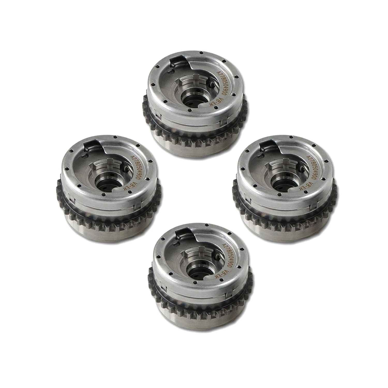 4pcs Camshaft Adjuster VVT Sprockets For M278 Mercedes Benz S550 GL550 GL450 4.7T V8 2780505200 2780504900 New 1 Year Warranty