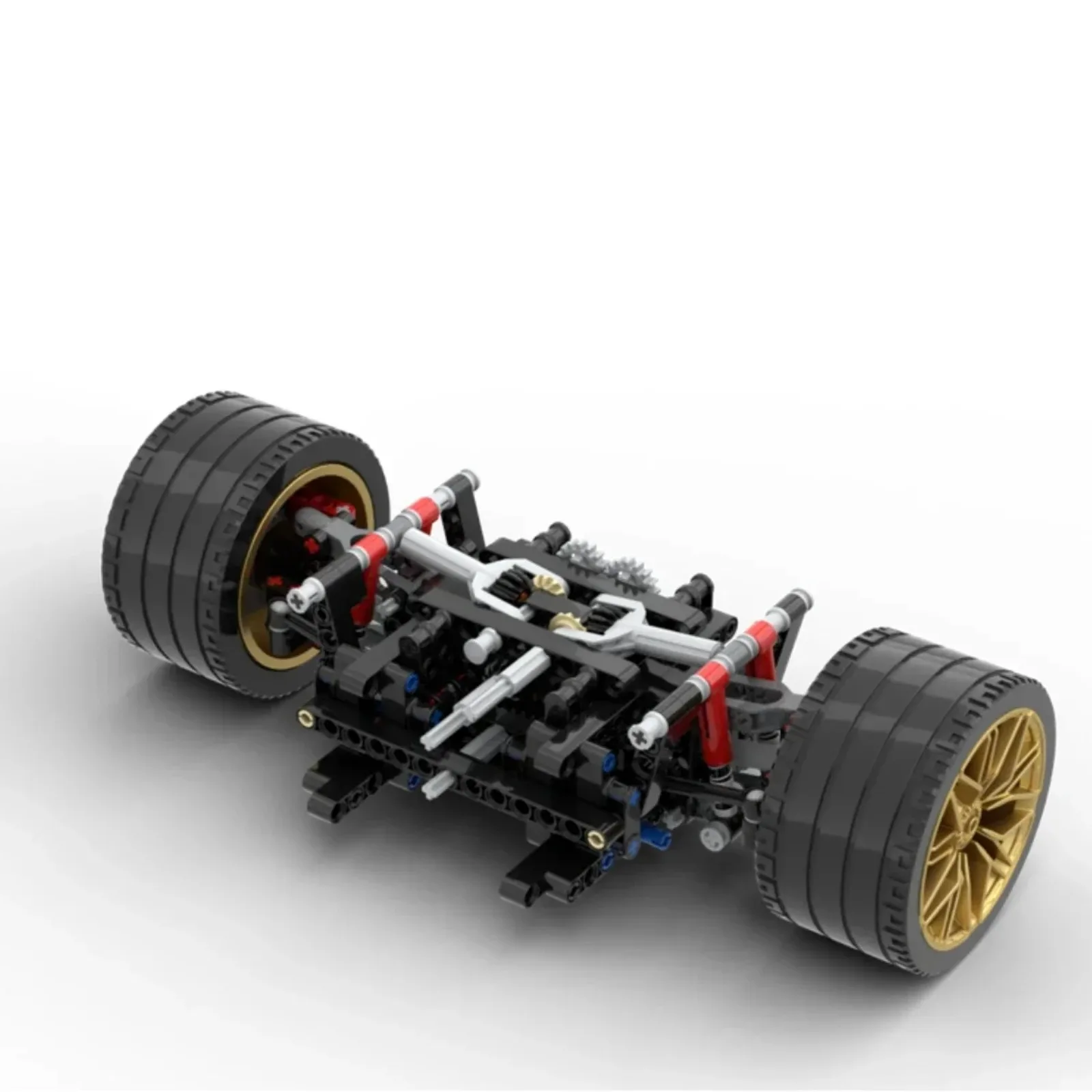 ชุดตัวต่อ MOC-120095 จำนวน 284 ชิ้น พร้อมระบบกันสะเทือนแบบปรับได้ ระบบพวงมาลัย และระบบขับเคลื่อนแบบดิฟเฟอเรนเชียล ของเล่น STEM