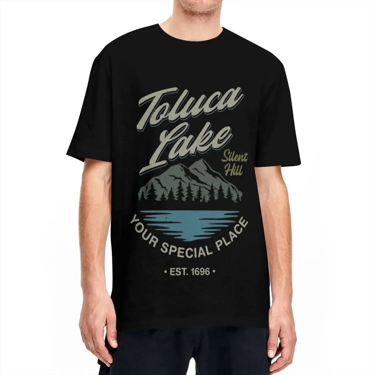 Toluca Lake Silent Hill T-Shirt per uomo donna Vintage 100% cotone T-Shirt girocollo manica corta T-Shirt Idea regalo top