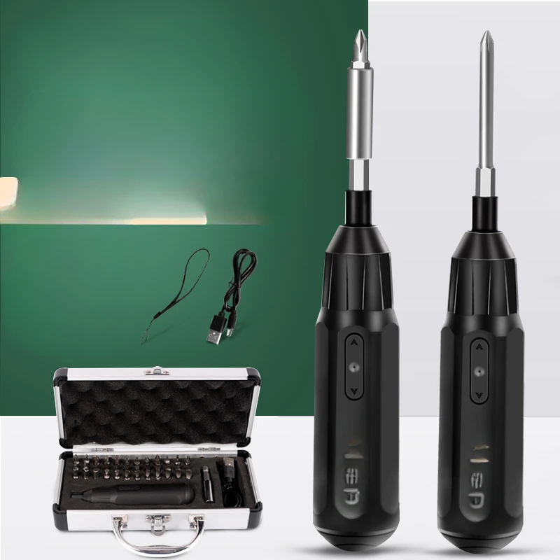 Mini electric screwdriver, rechargeable, small electric tool, multifunctional, for household use