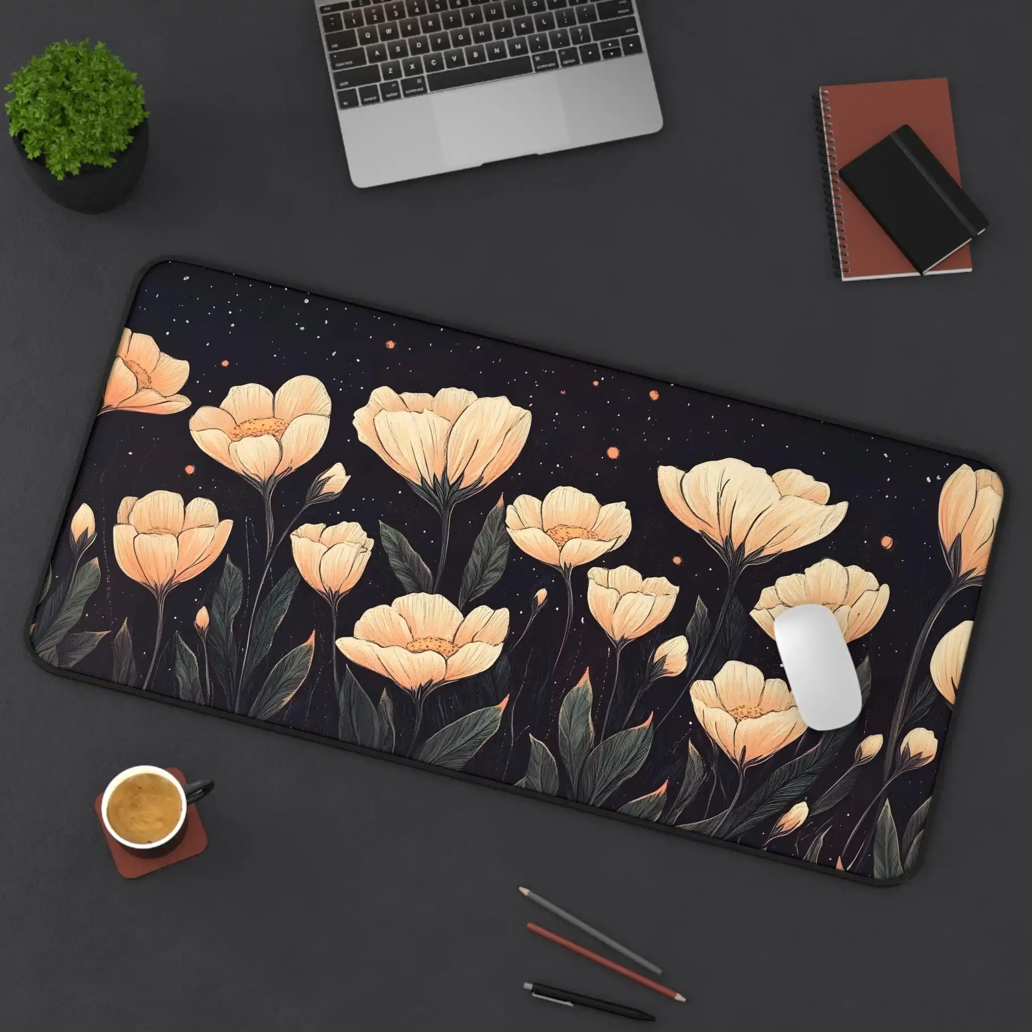 

New Art Floral Placemat, Suitable for Home Office,XXL Minimalist Office Decoration Mat, The Perfect Gift for Her and Him.