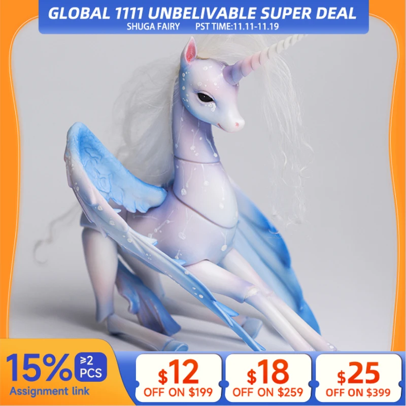 

Shuga Fairy Lillian, модель тела в виде единорога, для маленьких девочек и мальчиков, высокое качество, магазин игрушек, фигурки из смолы