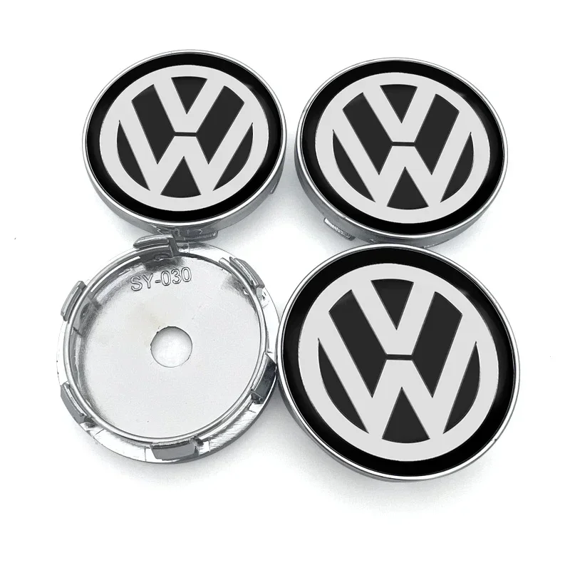 4 pçs 56/60mm tampa central da roda logotipo hub capa emblema emblema para volkswagen polo passat b5 b6 b7 t4 t5 golf 4 5 6 tiguan jetta gti