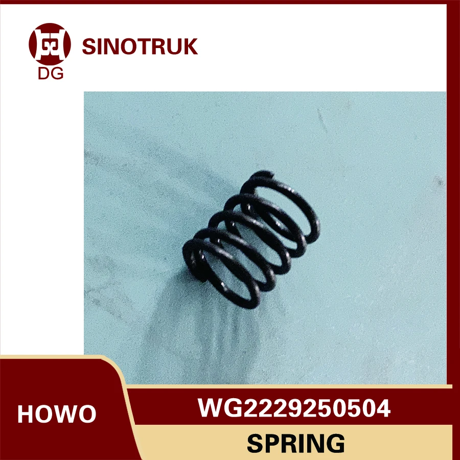 WG2229250504 Spring-Pneumatic Pipeline Valve Component for Sinotruk Howo Truck Parts