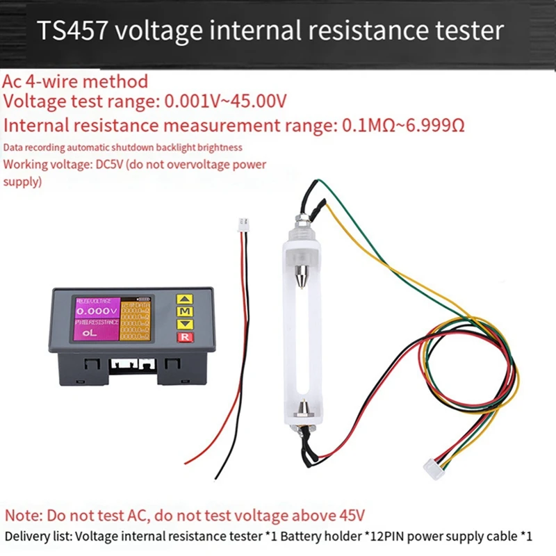 

Тестер внутреннего сопротивления напряжения аккумулятора с ЖК-дисплеем, AHOTHOT