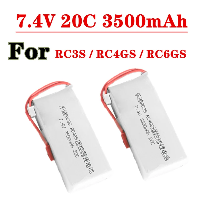 Upgraded 2S 7.4V 3500mah 20C Lipo Battery For Radiolink RC3S RC4GS RC6GS Transmitter Model Aircraft Remote Control 7.4V Battery