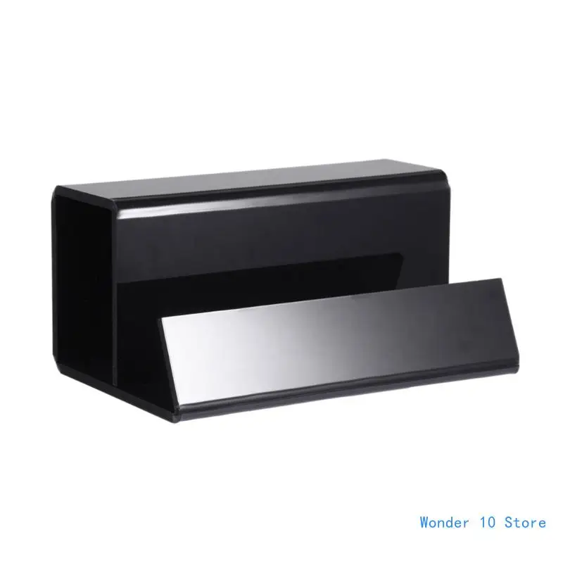 Black Clear Vinyls Record Holder Acrylic Vinyls Storage Rack Album Holder Display Stand Record Album Rack for Office