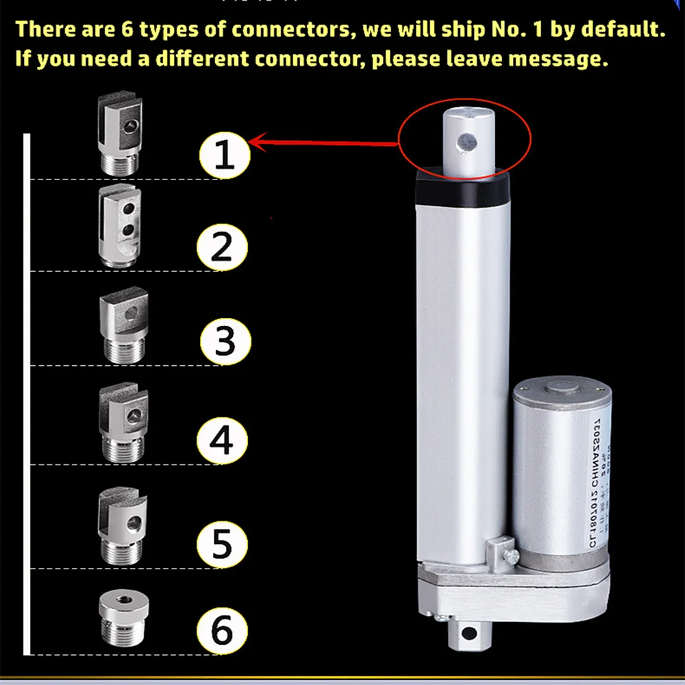 12V Linear Actuator 50/100/150/200/250/300mm Stroke Linear Drive Electric Telescopic Push Rod Motor Controller 100~1000N