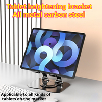 All-metal 360° Rotatable Tablet and Mobile Phone Stand, Desktop-compatible Mobile Phone Stand, Portable Universal Folding Adjust