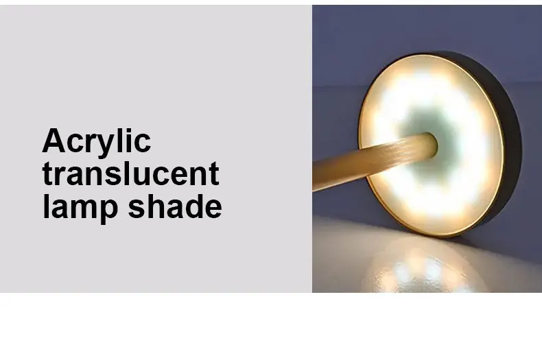 LED Table Lamp Hotel Wireless Rechargeable Desk Lamp Touch Switch Table Lamp Metal Retrolight for Bedroom Living Room Restaurant