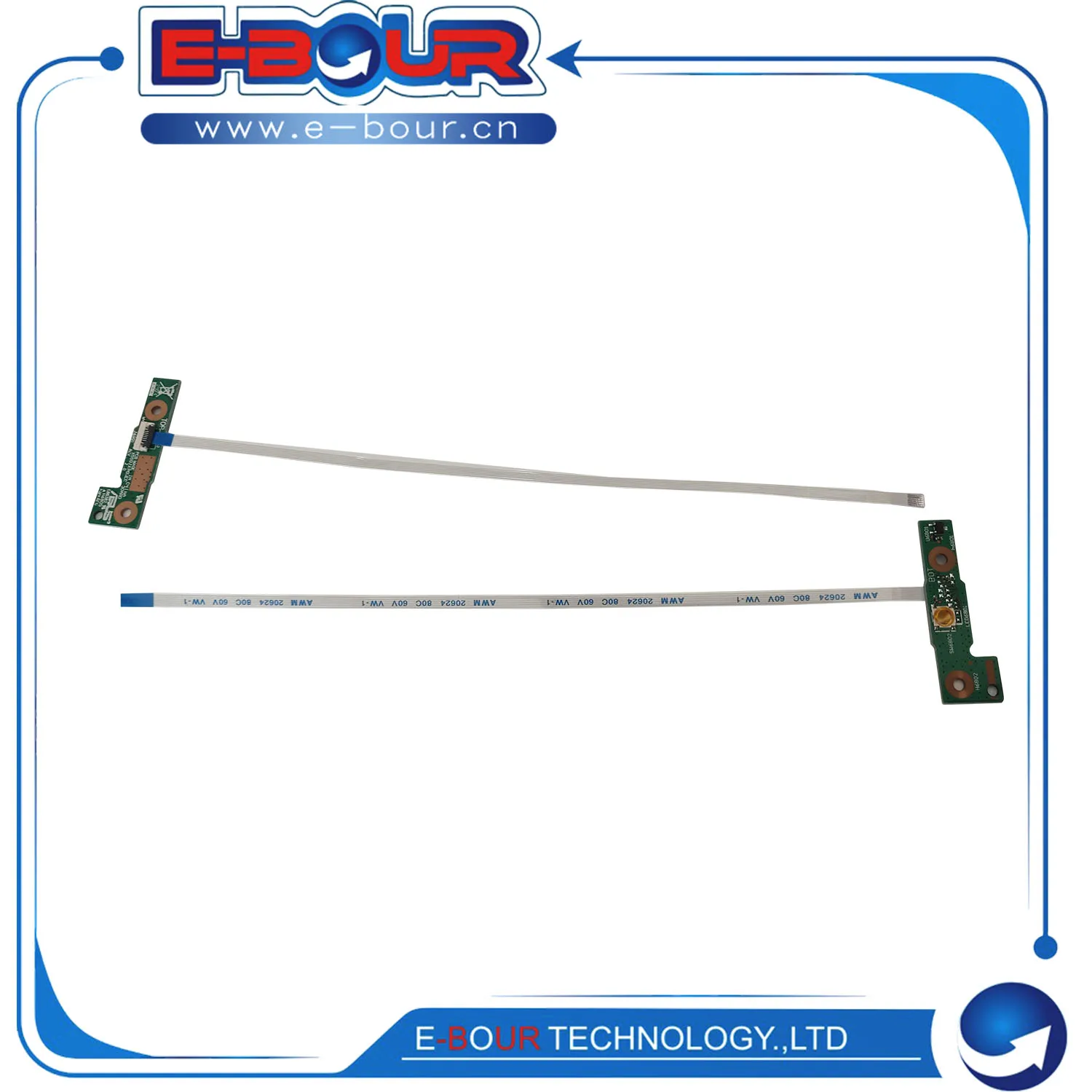 

E-BOUR New Notebook Repair Accessory ON OFF Switch for AS X550EP Laptop Power Button Board with Flex Ribbon Cable