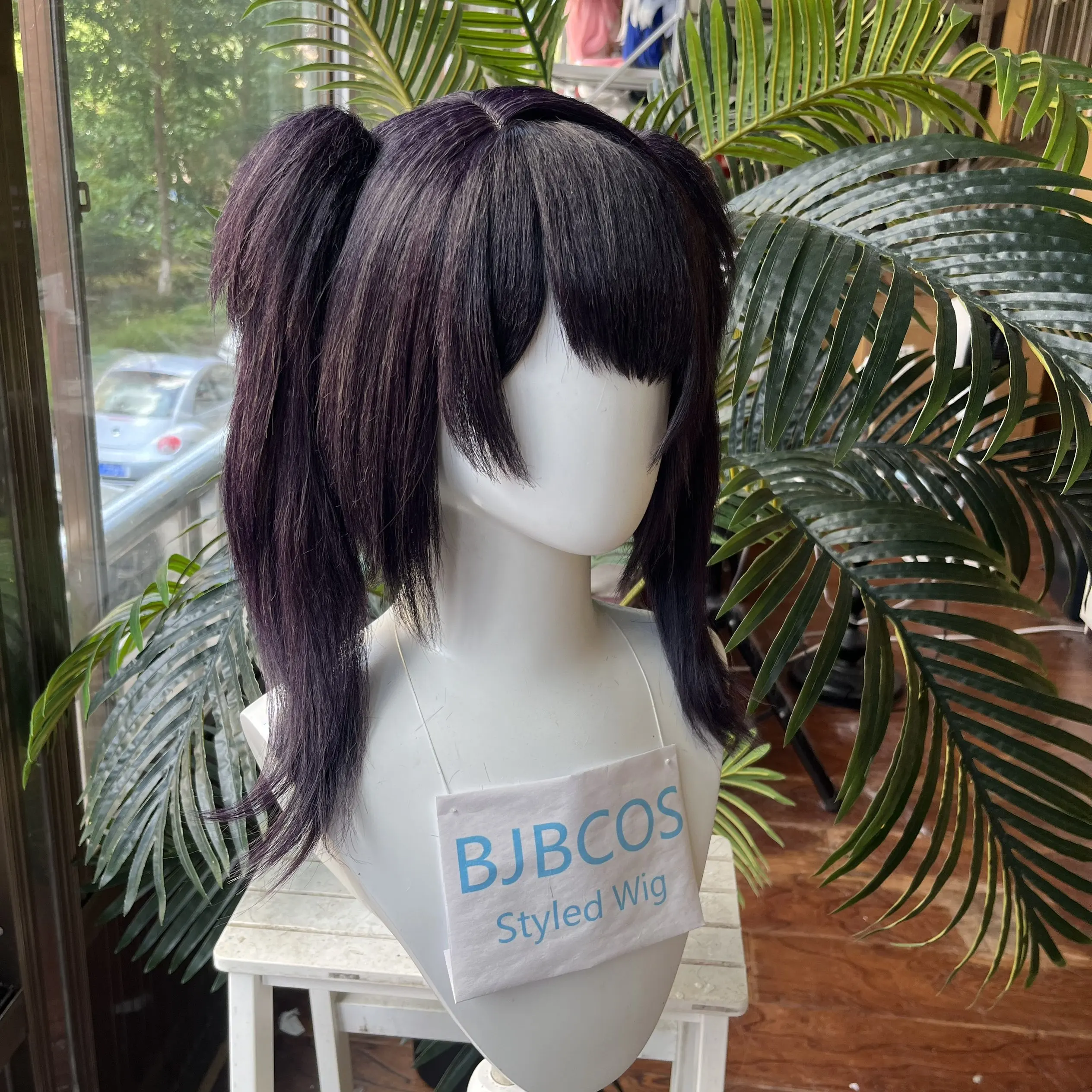 스타일링된 가발 아메 코스프레 가발 게임 NEEDY - Anime Cosplay Girl With Black Hair 리뷰 및 가격