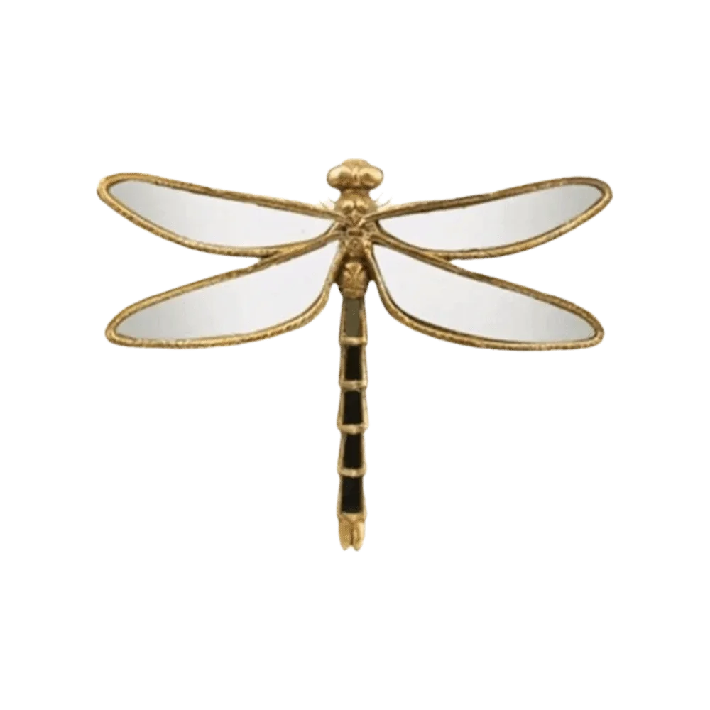 Retro Style Wall Decoration Light Luxury Vintage Resin Decorative Mirror Unique Gifts Wall Art Swallow Wall Carving Living Room