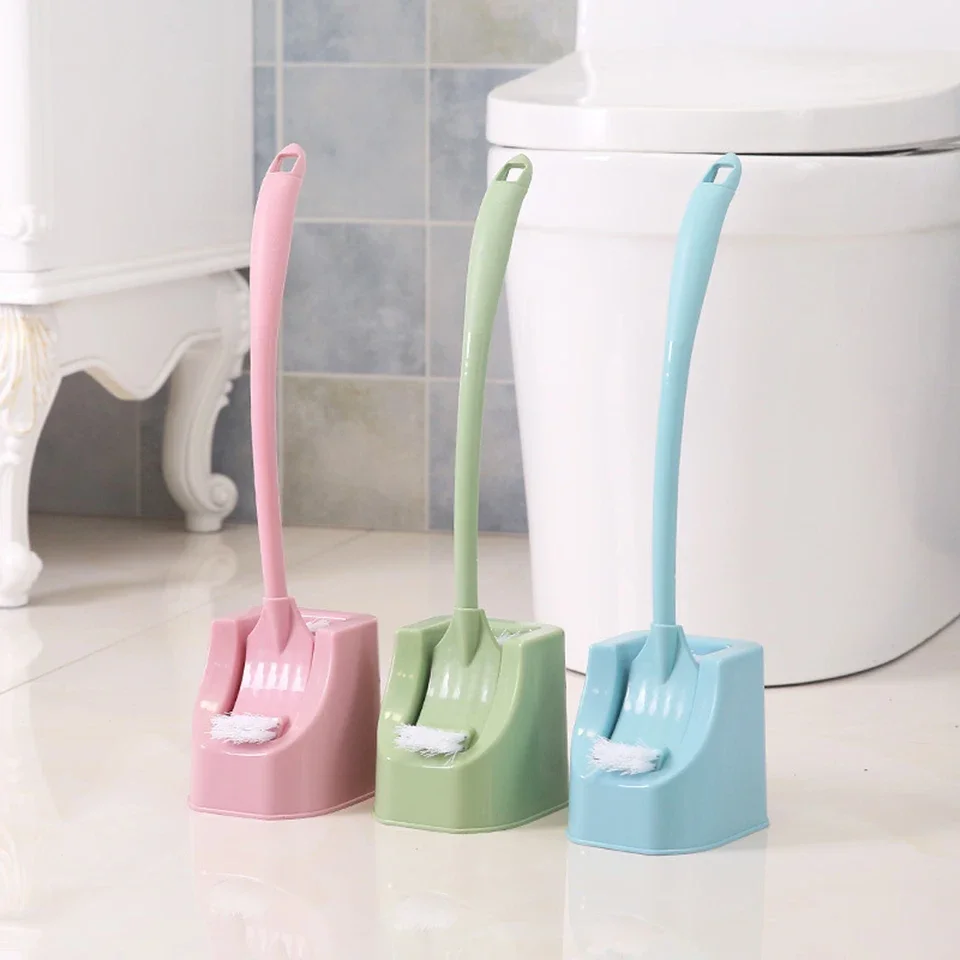 

High Quality Toilet Brush with Holder Double Side Brush Floor Standing Box Storage Cleaning Bathroom Toilet Brush