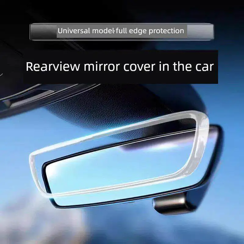 

Fit for Xpeng P7 G9 Interior Rearview Mirror Transparent Frame Silicone Protective Decorative Cover