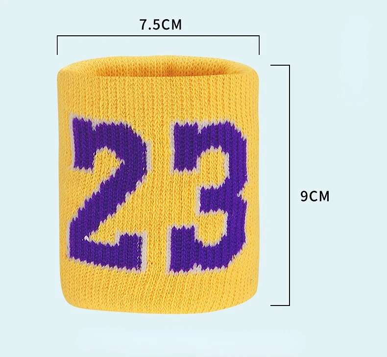 1PC Wristbands Cotton Knitted Unisex Number Wrist Support Brace Wrist Strap Wraps for Basketball Volleyball Gym Sports Sweatband