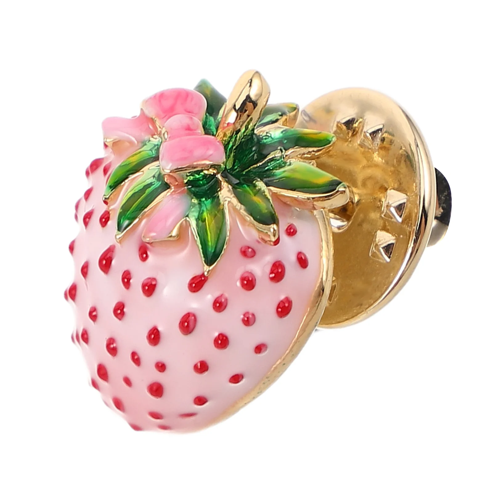 

Cute Strawberry Enamel Brooch Pin for Women Pink Dripping Oil Fruit Lapel Badge Jewelry Accessory Fashion Decorative Brooch Suit