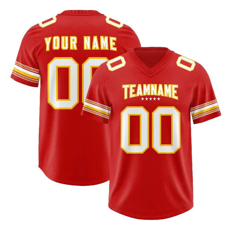 

Custom Football Jerseys Stitched Name Number American Polyester Practice Football Wear Men's USA Team Rugby Uniform