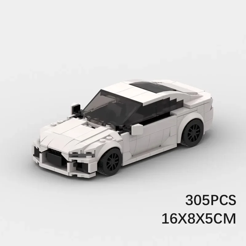 Moc 호환 자동차 모델 RS7 스포츠카 모델 기술 모듈 형 빌딩 블록 선물 크리스마스 어린이 장난감 DIY 세트 조립