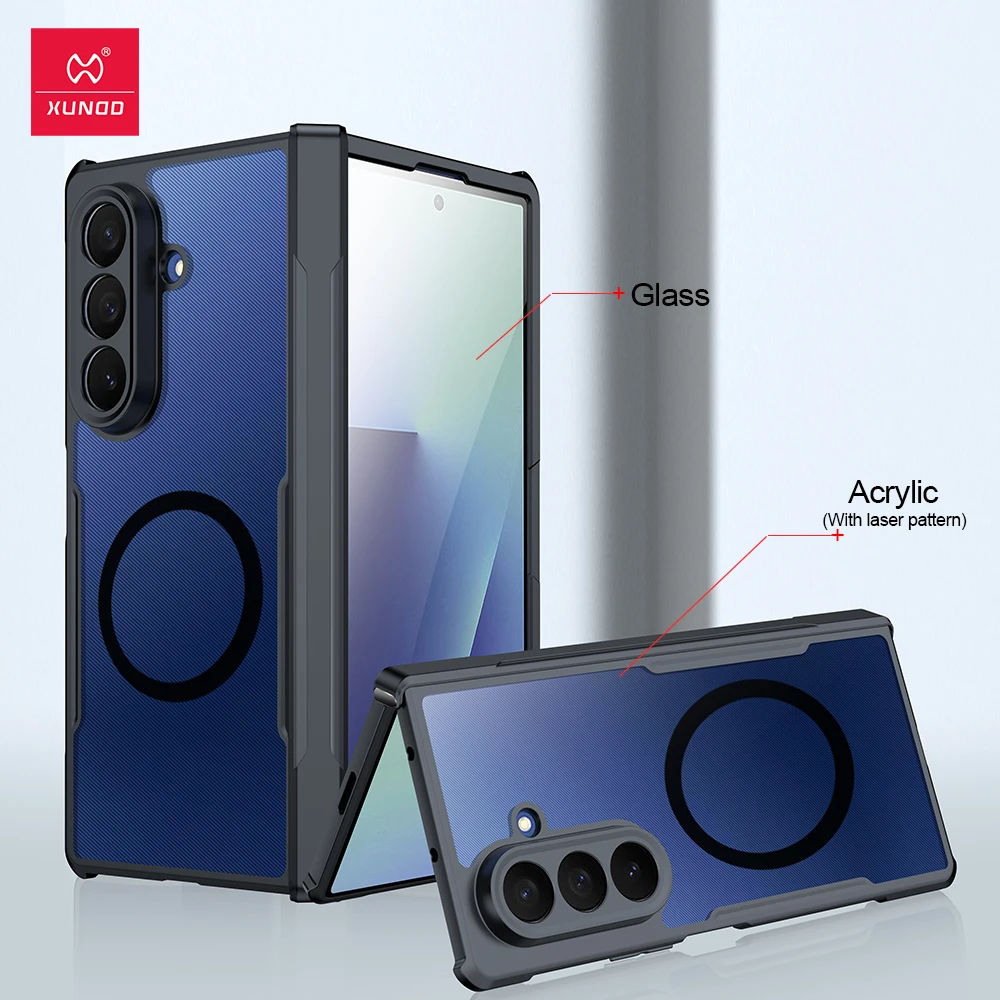 Xundd Etui z magnetycznym uchwytem do Samsung Galaxy Z Fold 7, ochrona zawiasu, wbudowany ochraniacz ekranu do 폴드 7 케이 — zdjęcie produktu 5