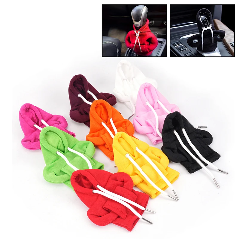 العالمي هوديي سيارة والعتاد سيارة رافعة تحول غطاء تغيير رافعة البلوز غطاء ناقل الحركة هوديي مقبض تروس سترة زينة السيارات #2