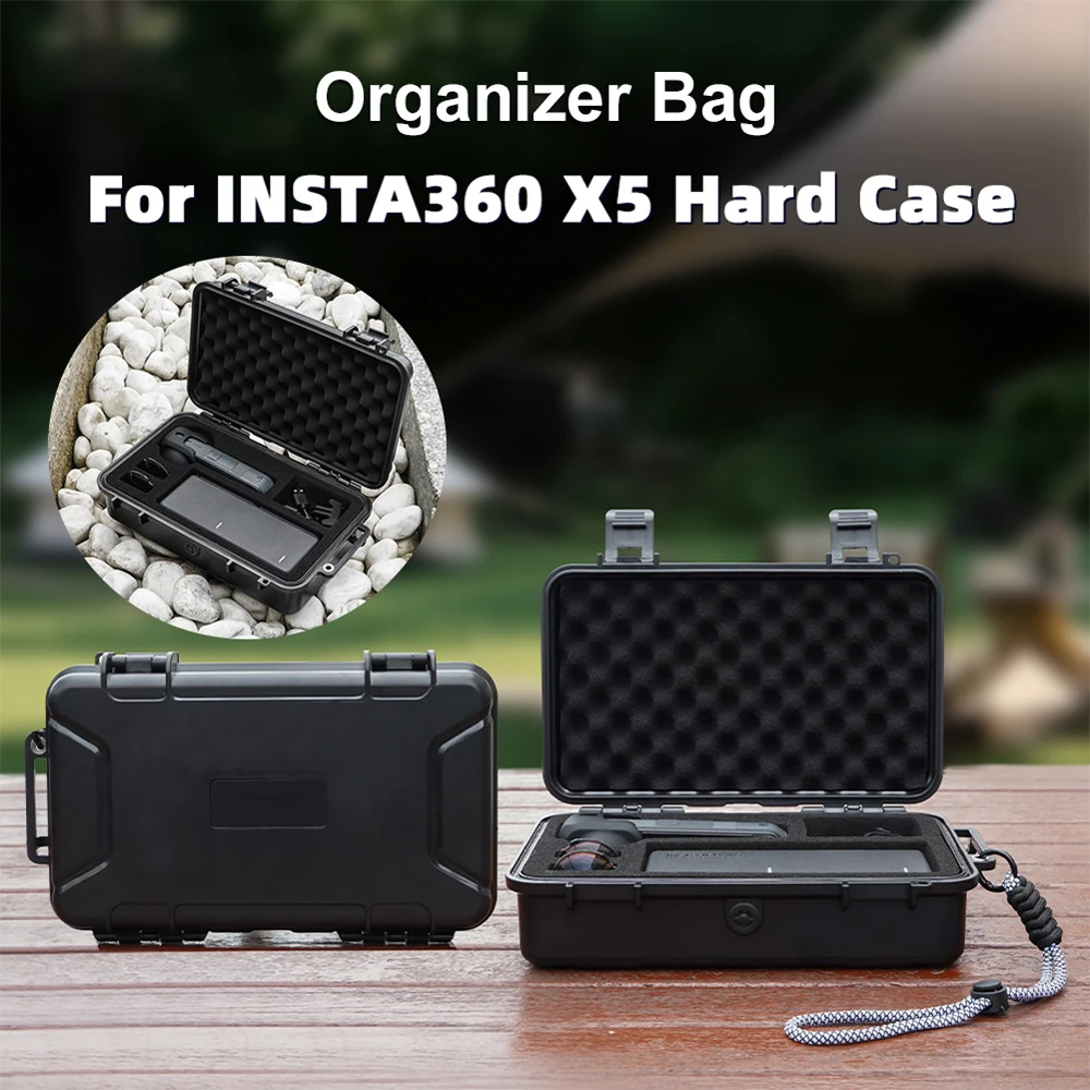 Durable Camera Storage Case for Insta360 X5 Compact and Lightweight Protective Box for Easy Transportation and Storage Bag