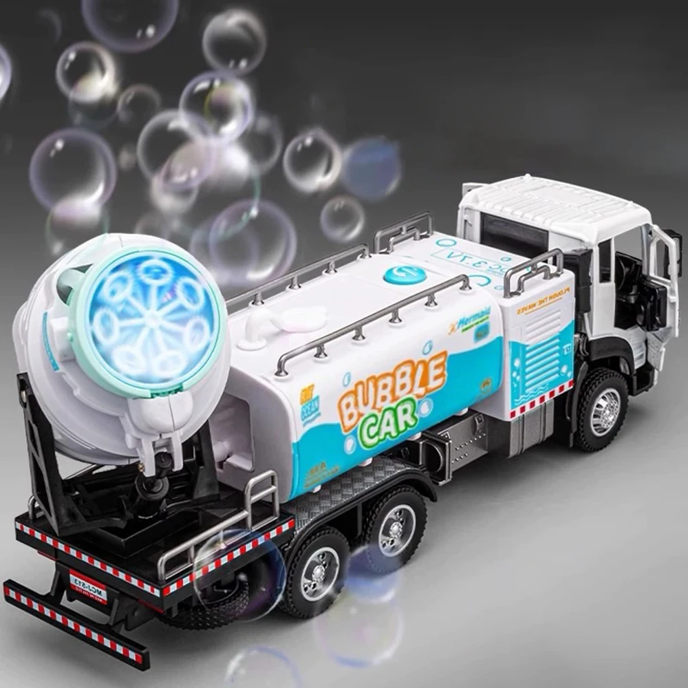 1:24 Blase Auto Modell Spielzeug Legierung Diecast Gummi Reifen Urban Engineering Fahrzeug Modelle Sound Licht Zurückziehen Sammlung Geschenke Jungen