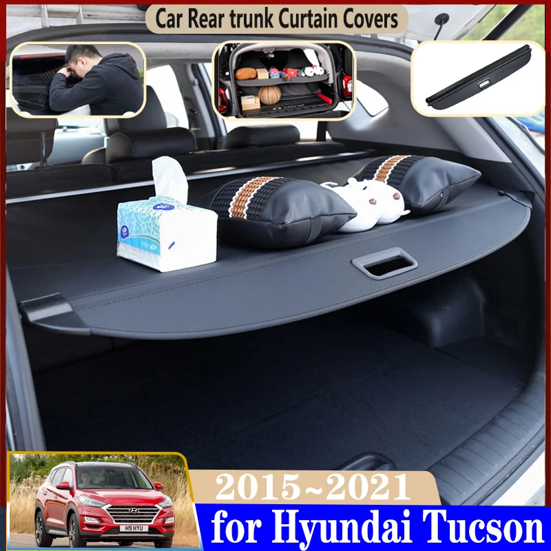 

Trunk Curtain For Hyundai Tucson 2018 Accessories 2015~2021 Car Dedicated Trunk Cover Rear Curtain Retractable Space Accessories