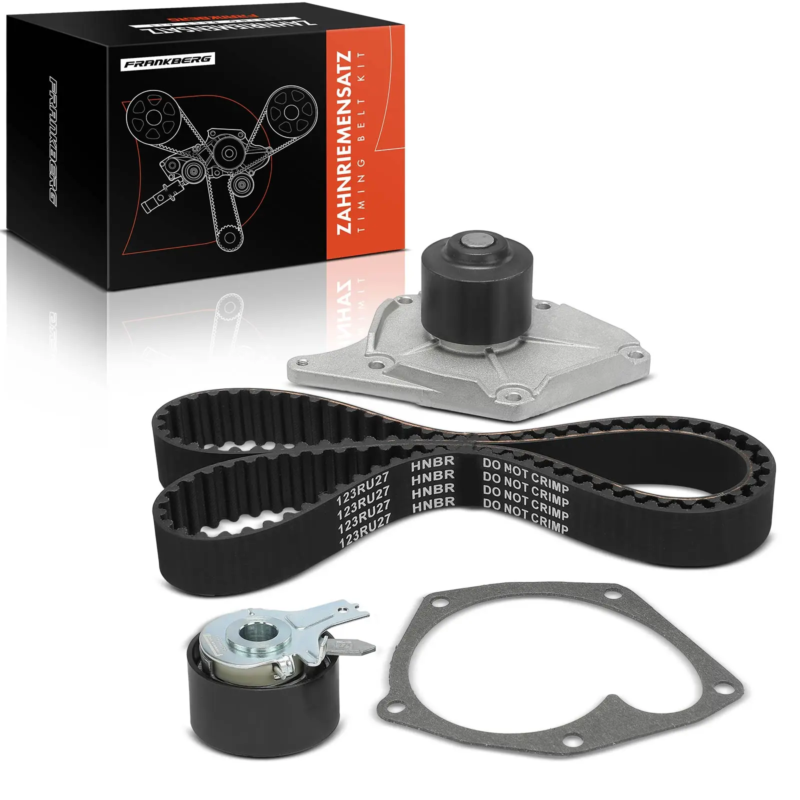 Frankberg 1x Distributieriemset waterpomp voor Nissan Almera Micra Renault Clio KP25578XS-3 7883-13209