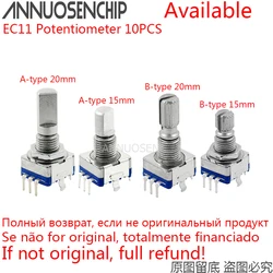 10PCS EC11 15mm / 20mm Half / Plum Axis Rotary Encoder Handle Code Switch Digital Potentiometer Switch 5Pin New Diy Ultra thin