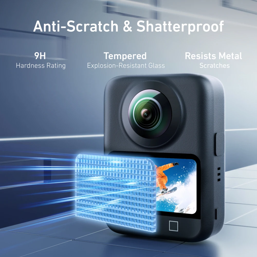 

Screen Protector for DJI Osmo360 Degree Panoramic Camera Tempered Glass Protect Film Anti-scratch Screen Protector with Tool kit