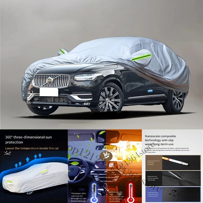 

For Volvo-XC90-fit-Auto Anti snow Anti dust Anti-uv Anti peeling paint And Anti Rainwater 210t car cover Car cover protection