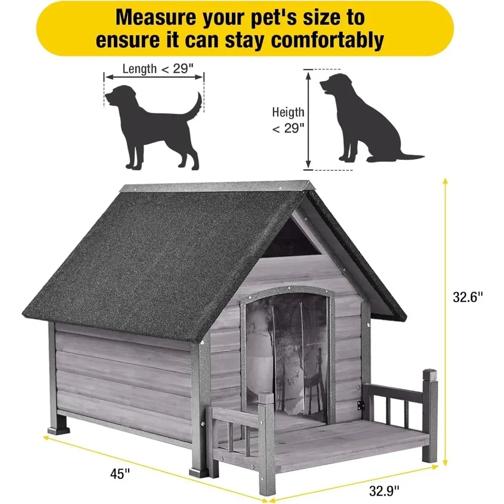 Dog House Outdoor - Weatherproof Anti-Chewing Iron Frame Kennel for Large Breed Dogs | Customized