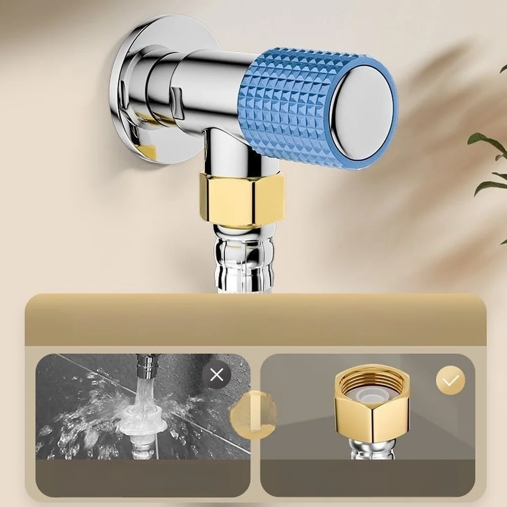 Multi‑Purpose Washing Machine Inlet Extension Hose Brass Threaded Connector Leak‑Proof Burst‑Resistant Flexible Water Supply