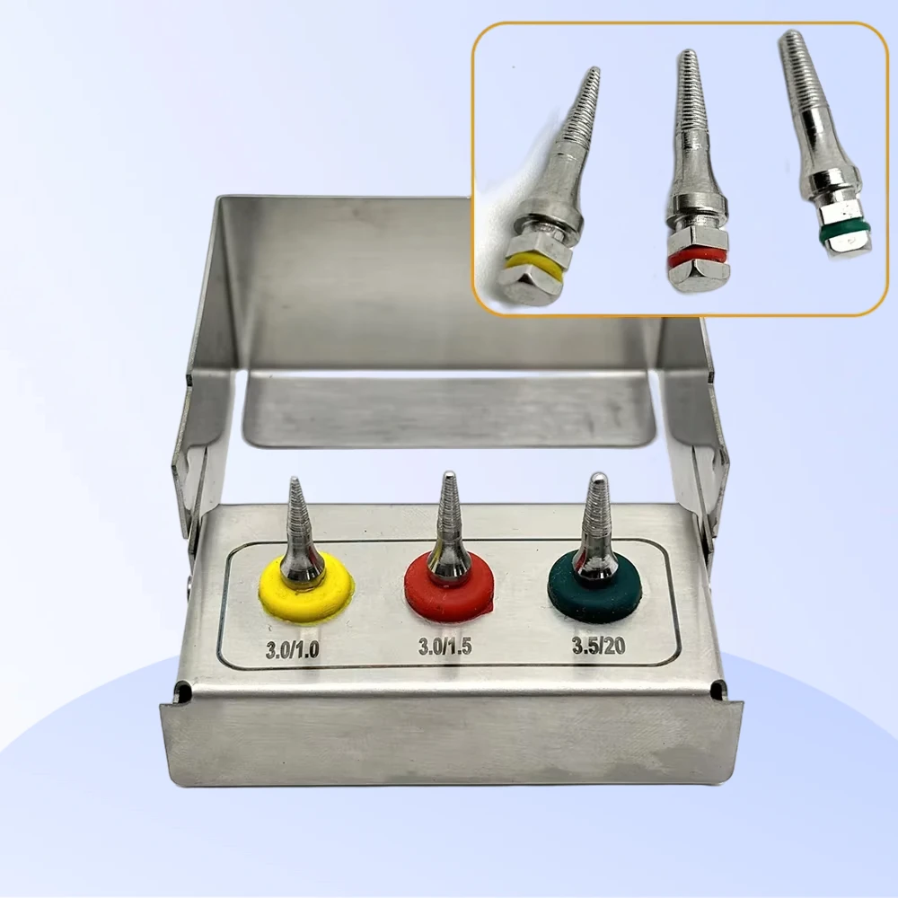 

3 шт., приспособление для зубного имплантата, сломанные винты, удаление соуса, экстрактор для удаления крана, стоматологические инструменты из нержавеющей стали