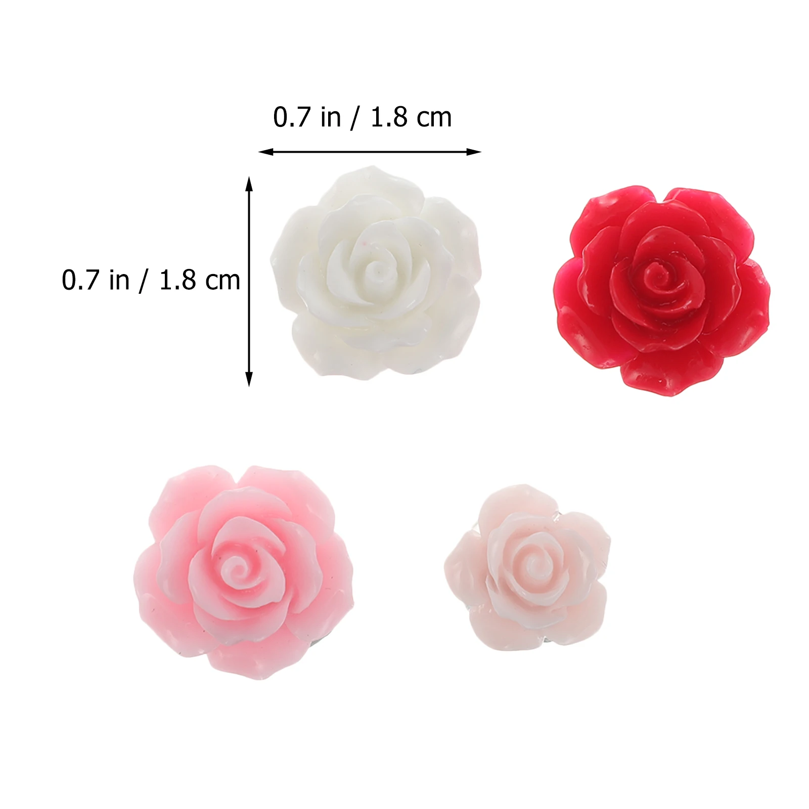 40 pçs flor polegar pushpin tamanho compacto colorido pushpins para estudo diário flor push pin pushpins