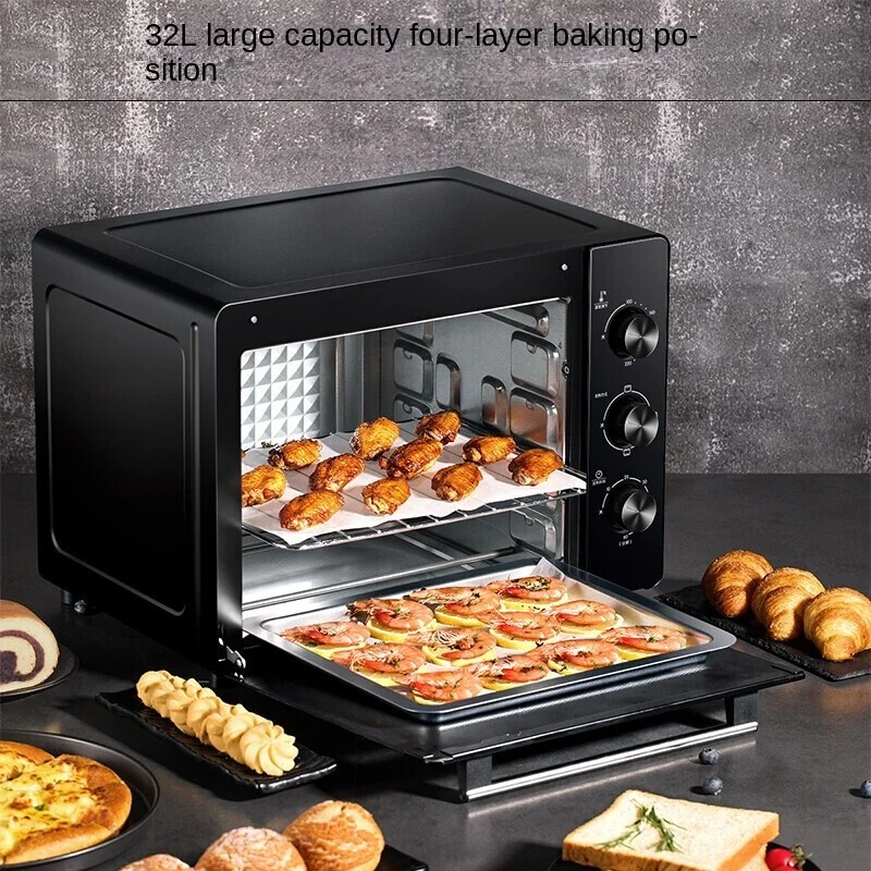 Joyoung Oven Household 30L Electric Oven Multifunctional Temperature Control Timing Visible Pizza Oven Electric Kitchen Oven