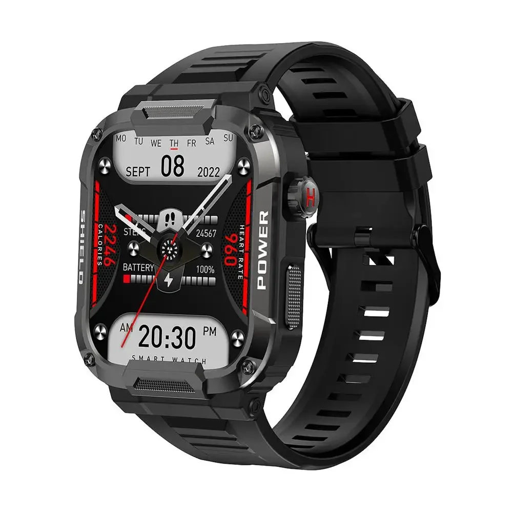 

Advanced Men's MK66 Smartwatch. Rugged & Big Battery. Music Play. Fitness Tracker. Bluetooth Call & Dial. for Active Men