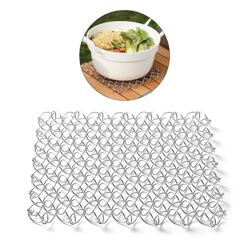 Hollow Out Drink Coasters Insulation Pad Cup Coasters, Stainless Insulation Cup Mat Square Coasters Pad Kettle Coasters