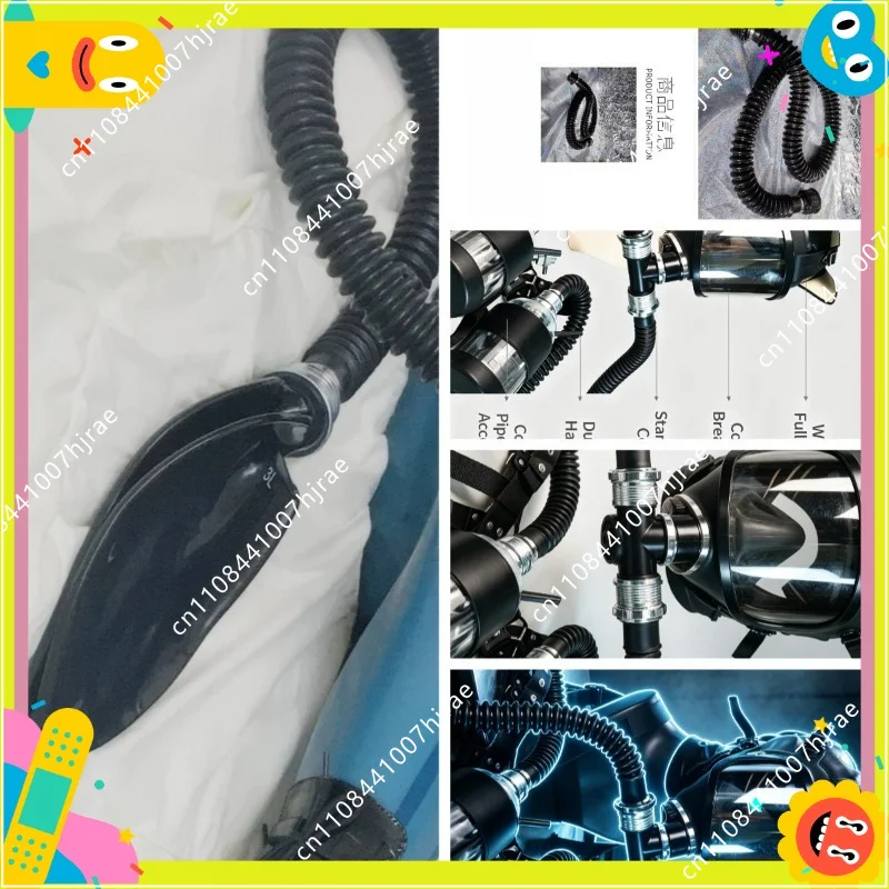 1.0 meters airway pu connector, mask accessories, mask rubber tube