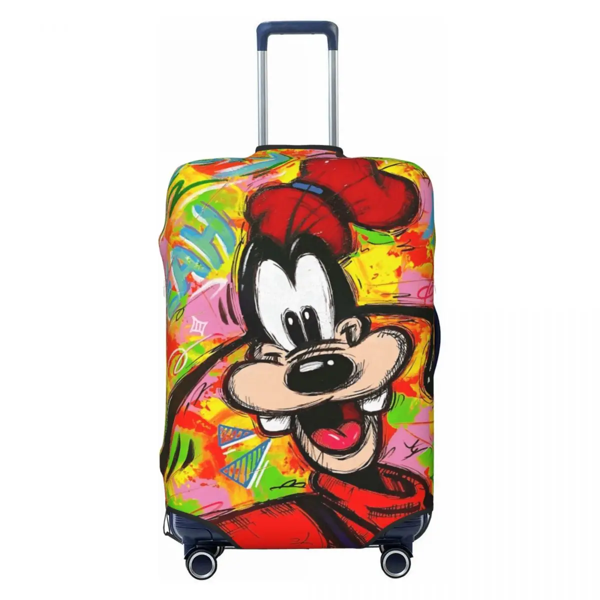 

Custom Goofy Travel Luggage Cover Elastic Funny Animal Pattern Suitcase Cover Protector Fit 18-32 Inch